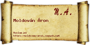 Moldován Áron névjegykártya