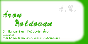 aron moldovan business card